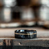 hammered-black-titanium-ring-14k-yellow-gold-inlay-apollo-noir-rustic-and-main-wedding-bands