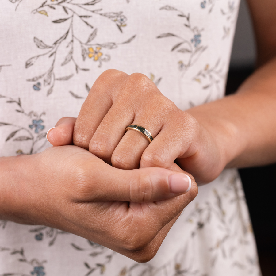 :: Shown in 4mm Wide | Yellow Gold 