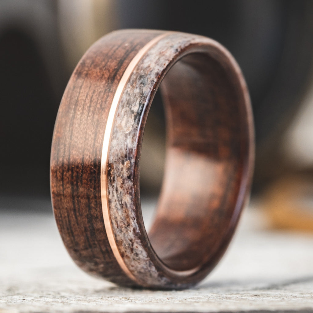 Men's Wooden Wedding Rings and Bands | Handcrafted Natural Wood Rings