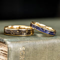 Shown:  Stargazer 10k Yellow Gold 6mm Width | Starry Night 10k Yellow Gold 4mm Width
