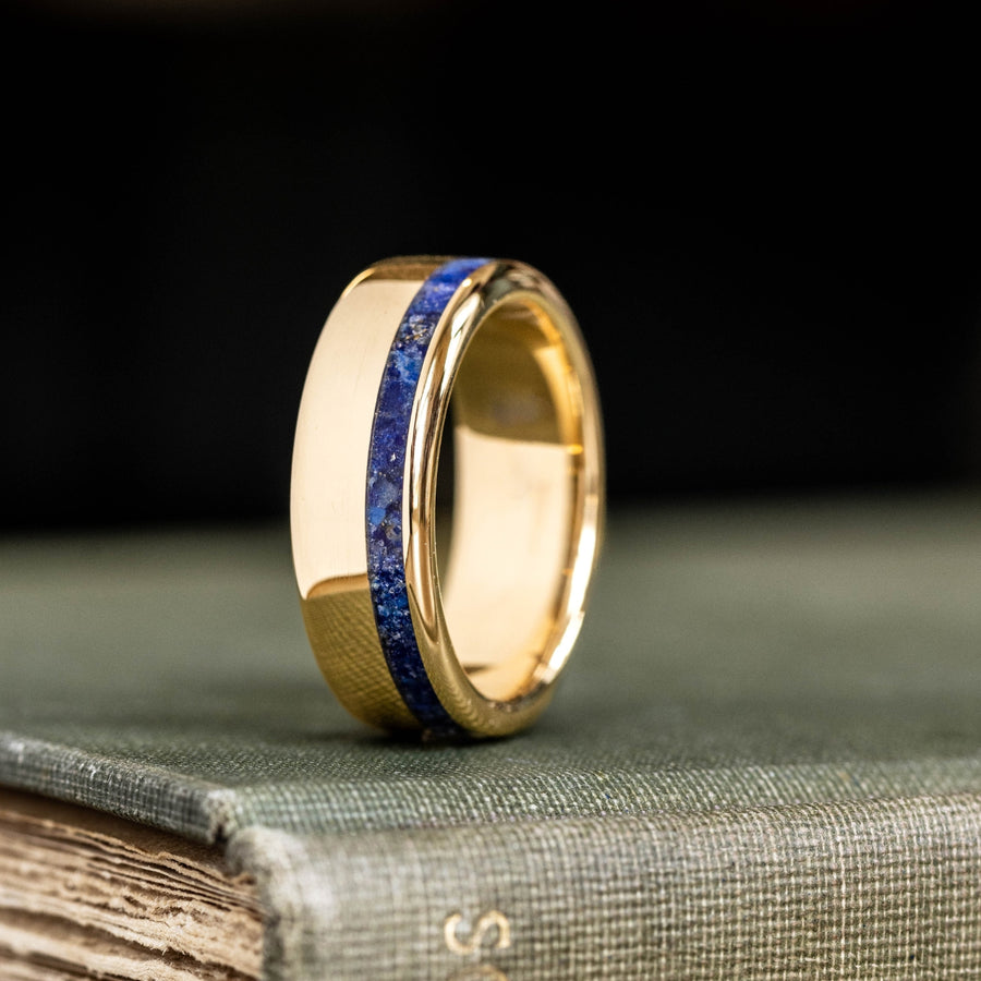 ::Shown in 14k Yellow Gold 8mm Width. Actual Product is 10K Yellow Gold 8mm Width.