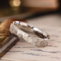 The Apollo Men's Faceted Silver Wedding Band :: Shown in 5mm Wide | Silver