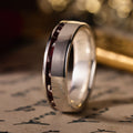 in-stock-custom-mens-silver-ring-offset-roses-gold-flakes-size-8-75-6mm-wide