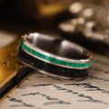 in-stock-custom-mens-titanium-ring-obsidian-malachite-size-11-7mm-wide