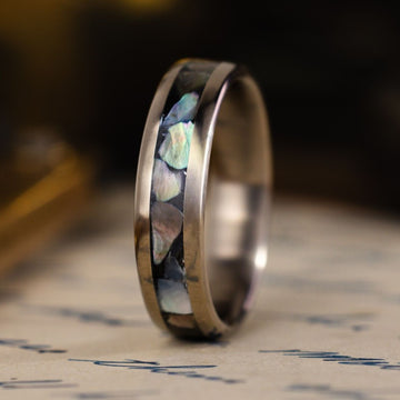 in-stock-custom-mens-titanium-wedding-band-with-black-mother-of-pearl-inlay-size-9-5-6-wide