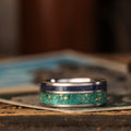 in-stock-custom-titanium-ring-malachite-gold-flakes-blue-goldstone-size-7-75-8mm-wide