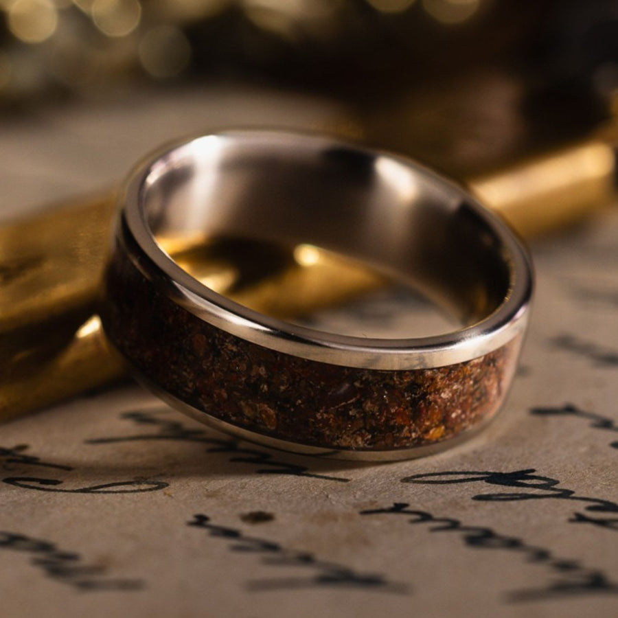 in-stock-custom-titanium-wedding-band-dinosaur-bone-size-8-7mm-wide