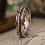 in-stock-custom-titanium-wedding-band-elk-antler-rifle-stock-size-10-5-5mm-wide