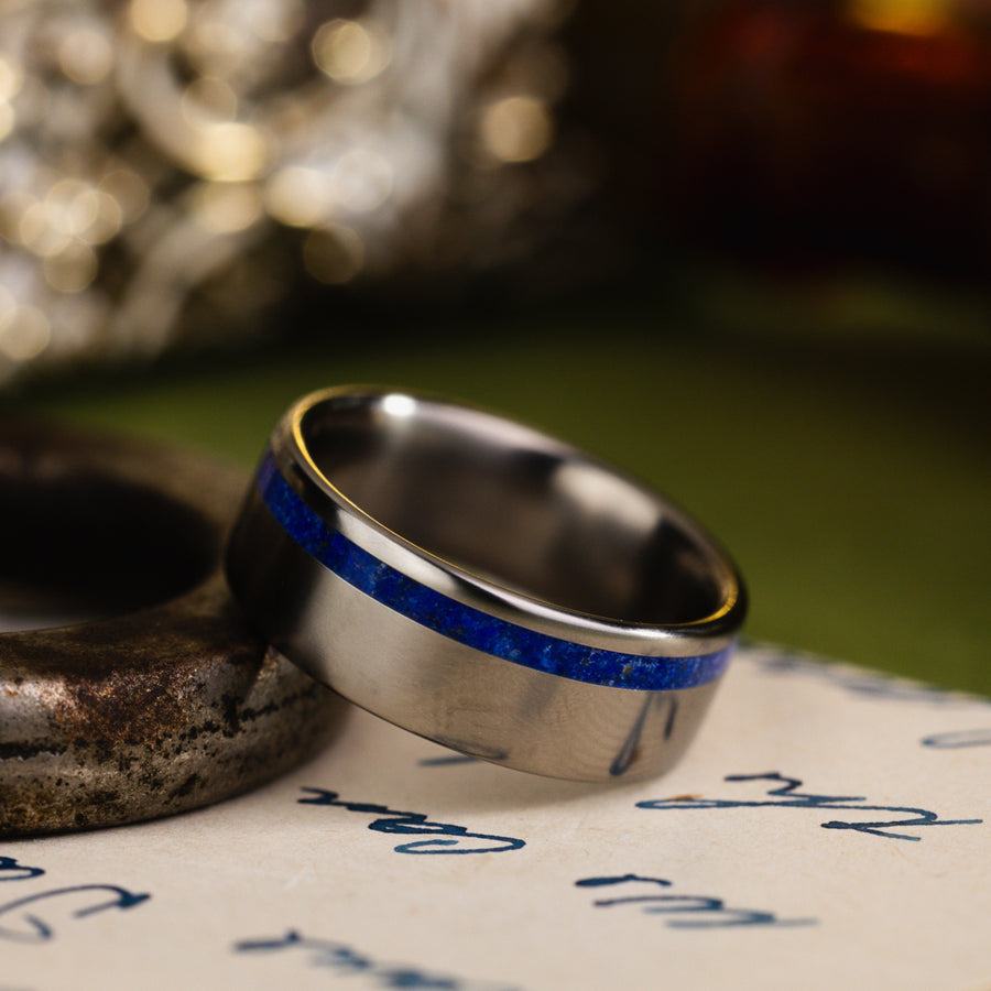 in-stock-custom-titanium-wedding-band-offset-lapis-lazuli-size-6-75-7mm-wide_2