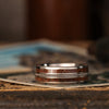 in-stock-mens-custom-titanium-ring-dinosaur-bone-guitar-string-size-7-5-7mm-wide-rustic-and-main