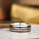 in-stock-mens-silver-ring-with-uss-california-teak-elk-antler-size-10-25-8mm-wide_1