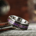 in-stock-sky-to-field-mens-titanium-wedding-band-meteorite-sea-lavender-size-10-5-7mm-wide