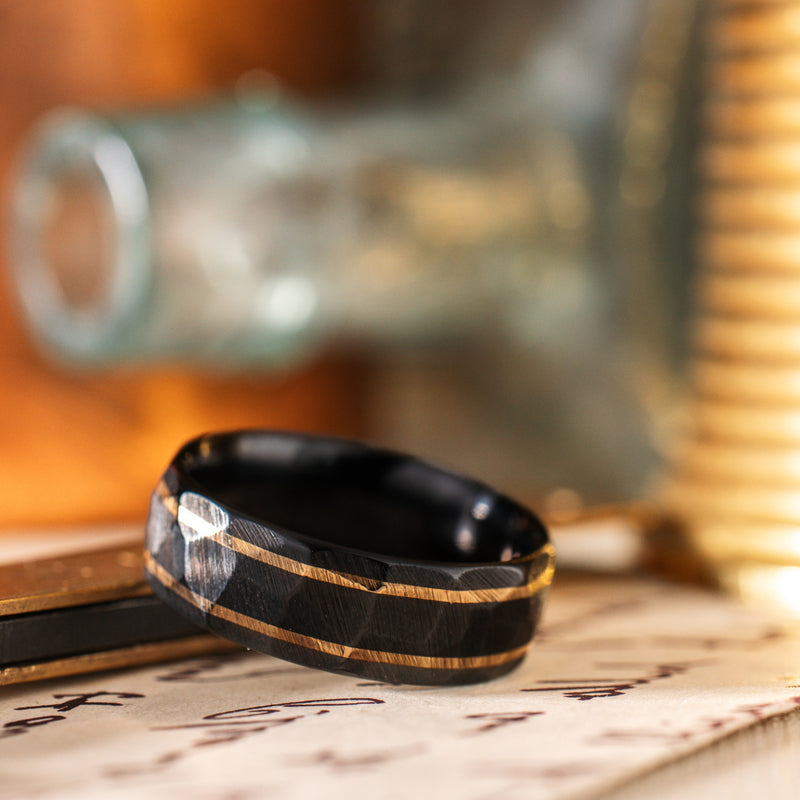 in-stock-the-apollo-renegade-noir-mens-hammered-black-titanium-wedding-band-dual-outer-yellow-gold-inlays-size-12-5-8mm-wide_2