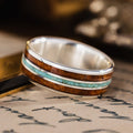 in-stock-the-arizonan-mens-silver-wedding-band-with-arizona-mesquite-wood-turquoise-size-10-75-8mm-wide