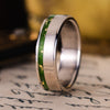 in-stock-the-fairbanks-mens-titanium-wedding-band-green-imperial-diopside-gold-flakes-offset-inlay-size-8-5-6mm-wide_1