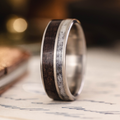 ::Shown in Titanium | 8mm Wide | Medium Antler