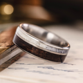 ::Shown in Titanium | 8mm Wide | Medium Antler
