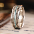 ::Shown in Silver | 8mm Wide | Dark Antler