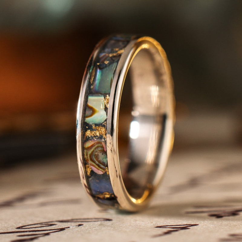 in-stock-the-isle-womens-14k-white-gold-abalone-shell-ring-gold-flakes-size-6-25-5mm-wide