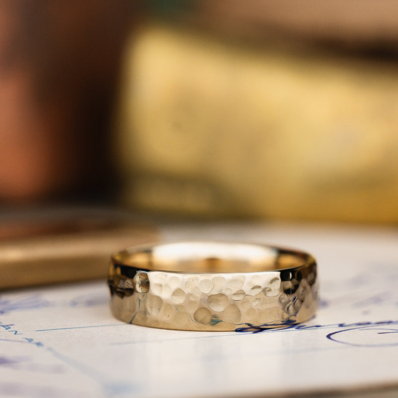 in-stock-the-marsh-mens-hammered-14k-yellow-gold-wedding-band-size-9-6mm-wide_1
