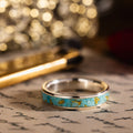 in-stock-the-phoenix-womens-silver-and-turquoise-ring-gold-flakes-size-11-5-5mm-wide