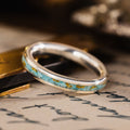 in-stock-the-phoenix-womens-silver-and-turquoise-ring-with-gold-flakes-size-6-5-3mm-wide