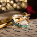 in-stock-the-phoenix-womens-silver-turquoise-ring-gold-flakes-size-10-5mm-wide