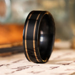 in-stock-the-renegade-noir-mens-black-titanium-wedding-band-dual-yellow-gold-inlays-size-12-5-8mm-wide
