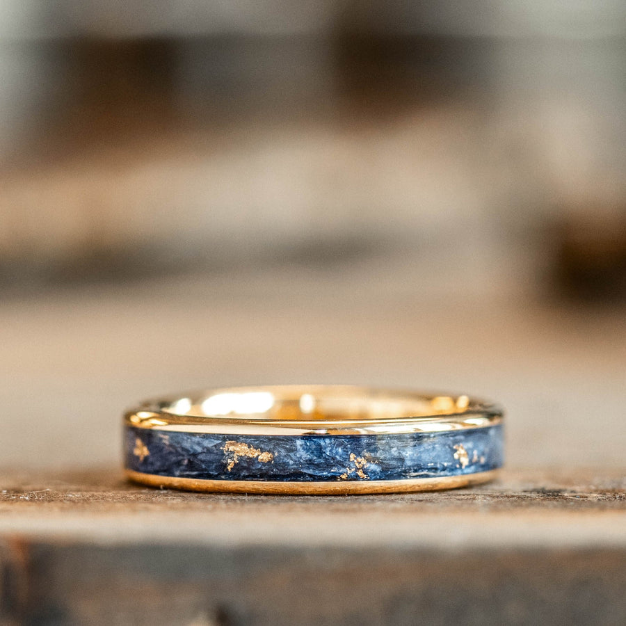 in-stock-the-starry-night-womens-10k-yellow-gold-wedding-band-flowers-gold-flakes-size-7-4mm-wide
