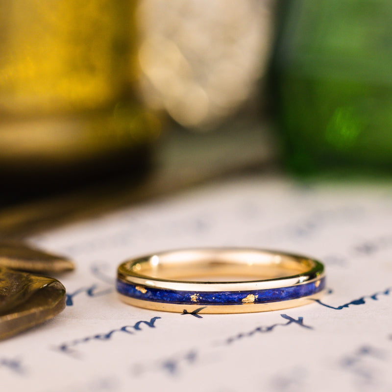 in-stock-the-starry-night-womens-10k-yellow-gold-wedding-band-flowers-gold-flakes-size-7-5-3mm-wide_2