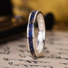 in-stock-the-starry-night-womens-silver-wedding-band-flowers-gold-flakes-size-6-25-3mm-wide