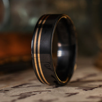 in-stock-the-titan-noir-mens-black-titanium-wedding-band-dual-offset-14k-yellow-gold-inlays-size-11-5-6mm-wide