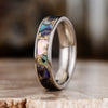 The Isle | Women's Gold Abalone Shell Ring with Gold Flakes