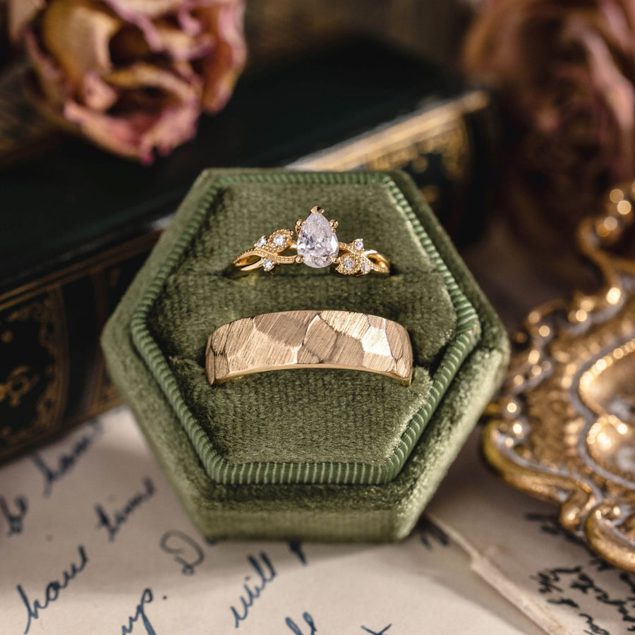 The Larkwood & Apollo - His and Hers Bridal Set with Engagement Ring