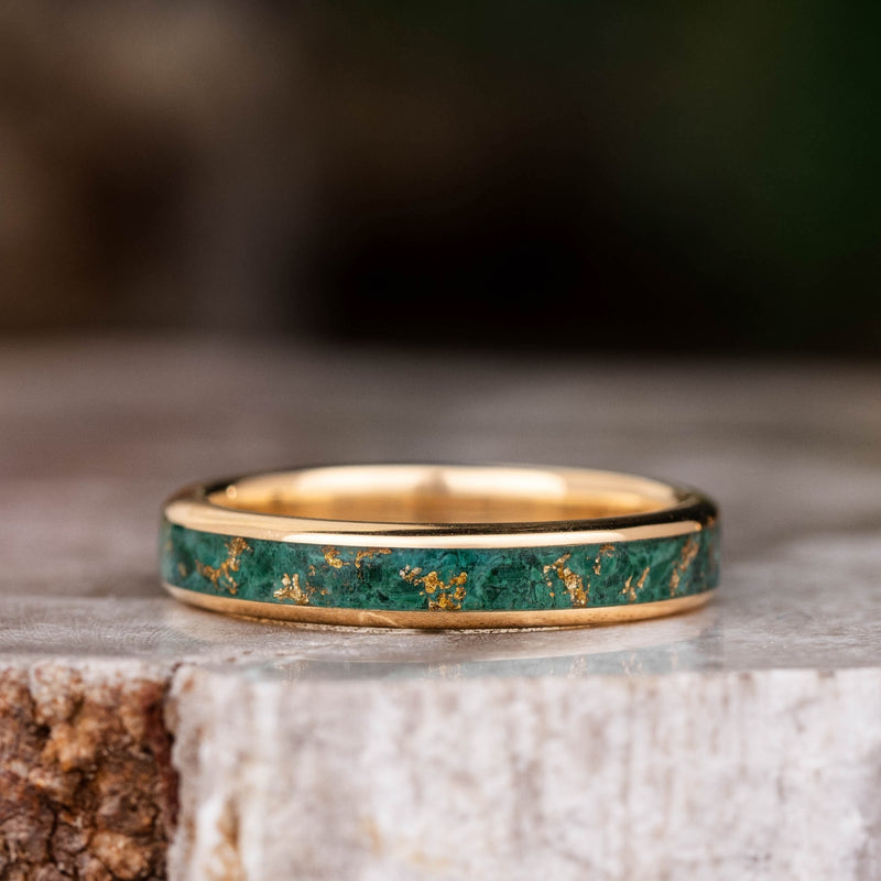 malachite-gold-ring-gold-flakes-rustic-and-main