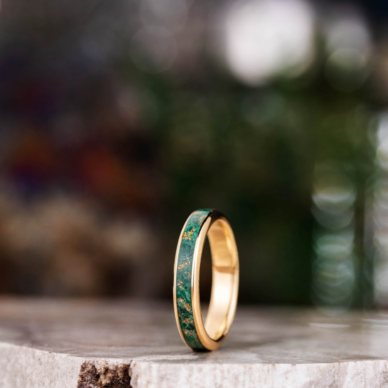 malachite-gold-ring-gold-flakes-rustic-and-main