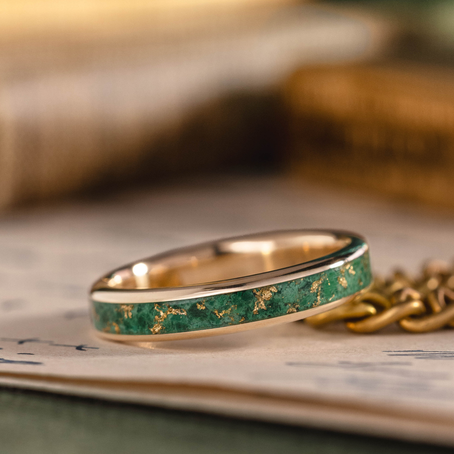 :: Shown in 4mm Wide | Yellow Gold 