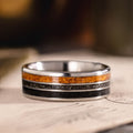 mariner-mens-titanium-wedding-band-meteorite-whiskey-barrel-teak-wood