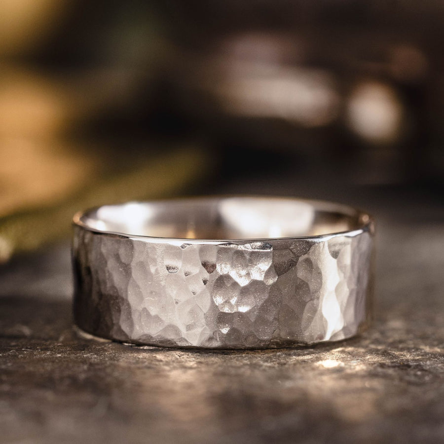 :: Shown in 8mm Wide | White Gold 