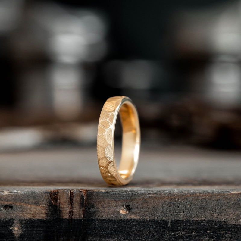 Buy Stylish Men's Ring in 18KT Yellow Gold Online | ORRA
