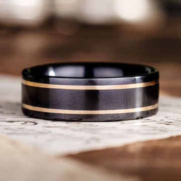 ::Shown in 8mm Wide | Black Titanium