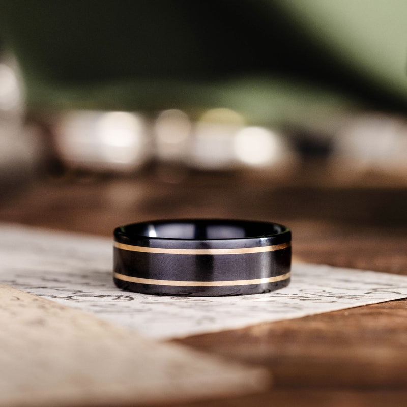 mens-black-titanium-wedding-band-dual-metal-inlays-renegade-noir-rustic-and-main