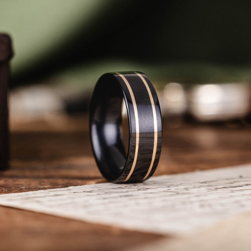 mens-black-titanium-wedding-band-dual-metal-inlays-renegade-noir-rustic-and-main