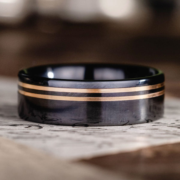 ::Shown in 8mm Wide | Black Titanium