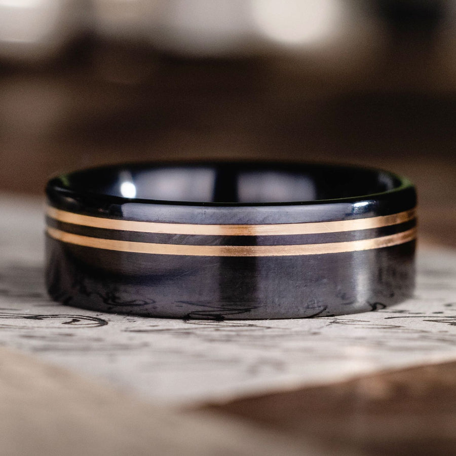 ::Shown in 8mm Wide | Black Titanium