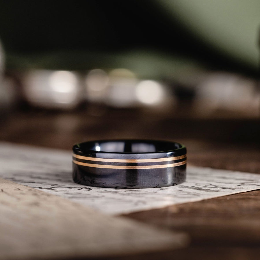 mens-black-titanium-wedding-band-dual-offset-inlays-the-titan-noir-rustic-and-main