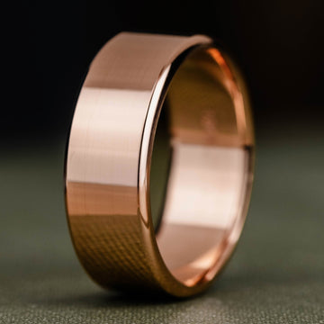 ::Shown in 10k Rose Gold | 8mm Wide