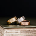 ::Shown in 10k Yellow, White & Rose Gold | 8mm Wide