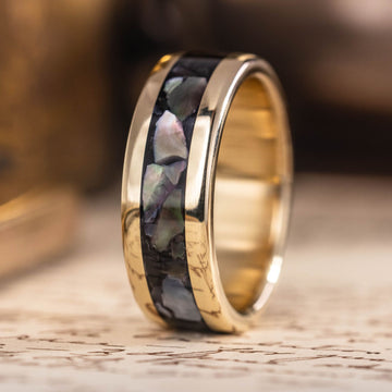 ::Shown in 8mm Wide | 10K Yellow Gold 