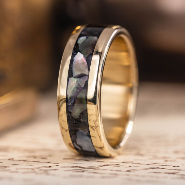::Shown in 8mm Wide | 10K Yellow Gold 